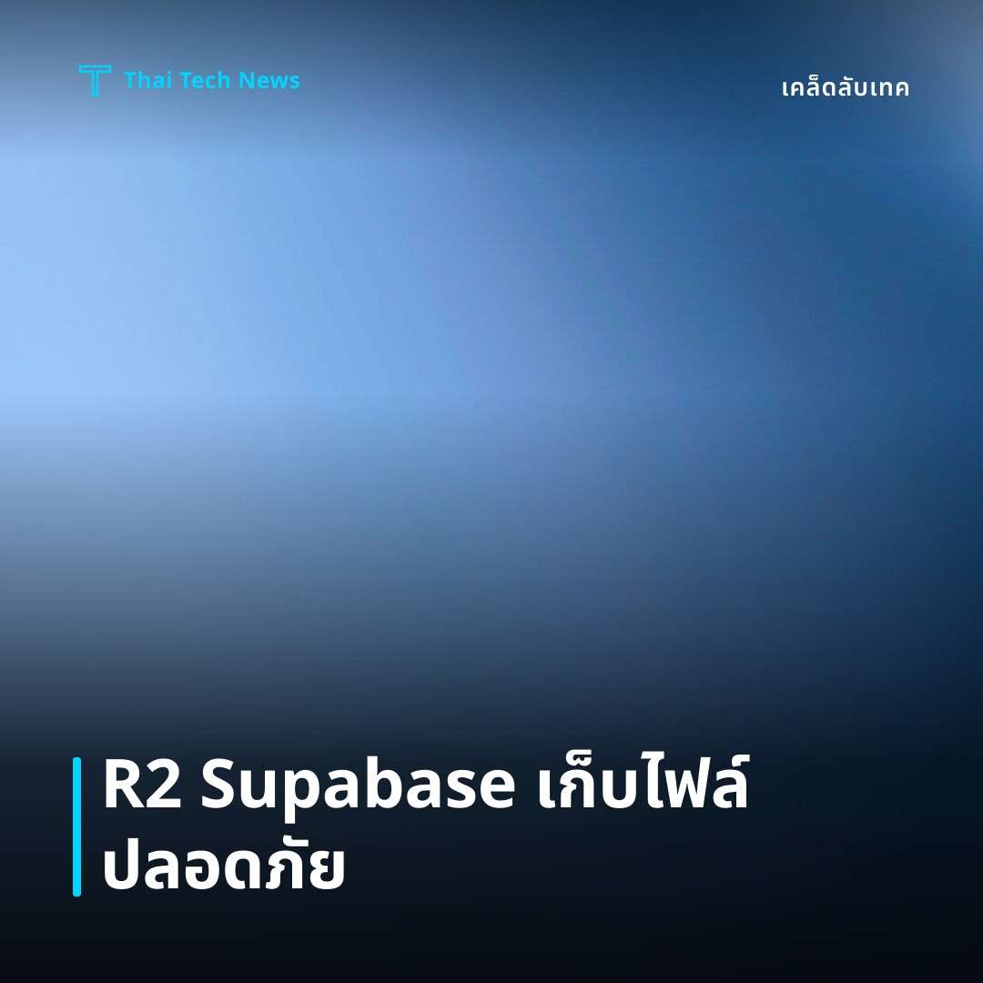 วิธีใช้ Cloudflare R2 ร่วมกับ Supabase Edge Functions เพื่อจัดเก็บไฟล์แบบปลอดภัยบน Edge