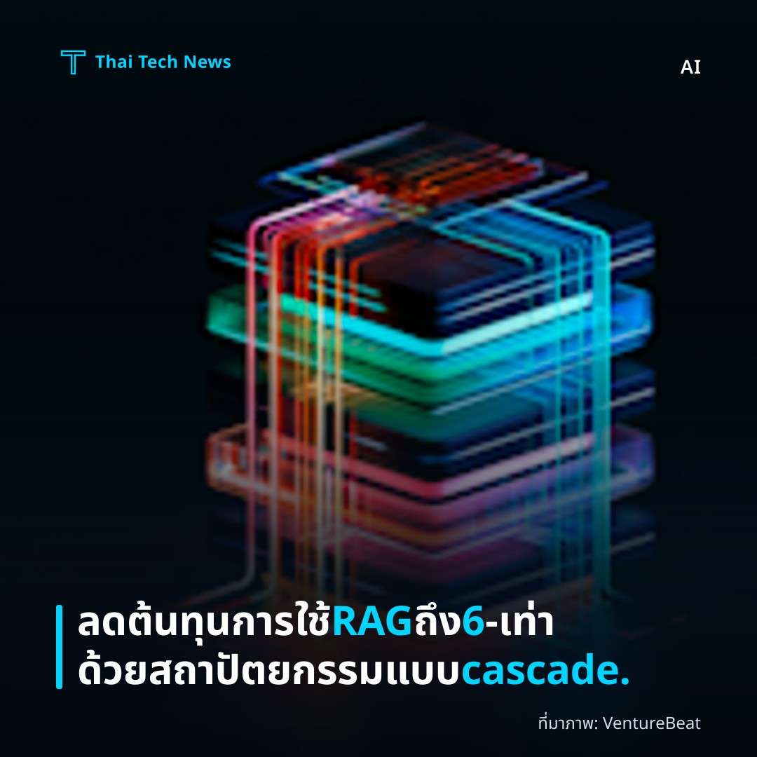 ลดต้นทุนการใช้ RAG ถึง 6‑เท่าด้วยสถาปัตยกรรมแบบ cascade.