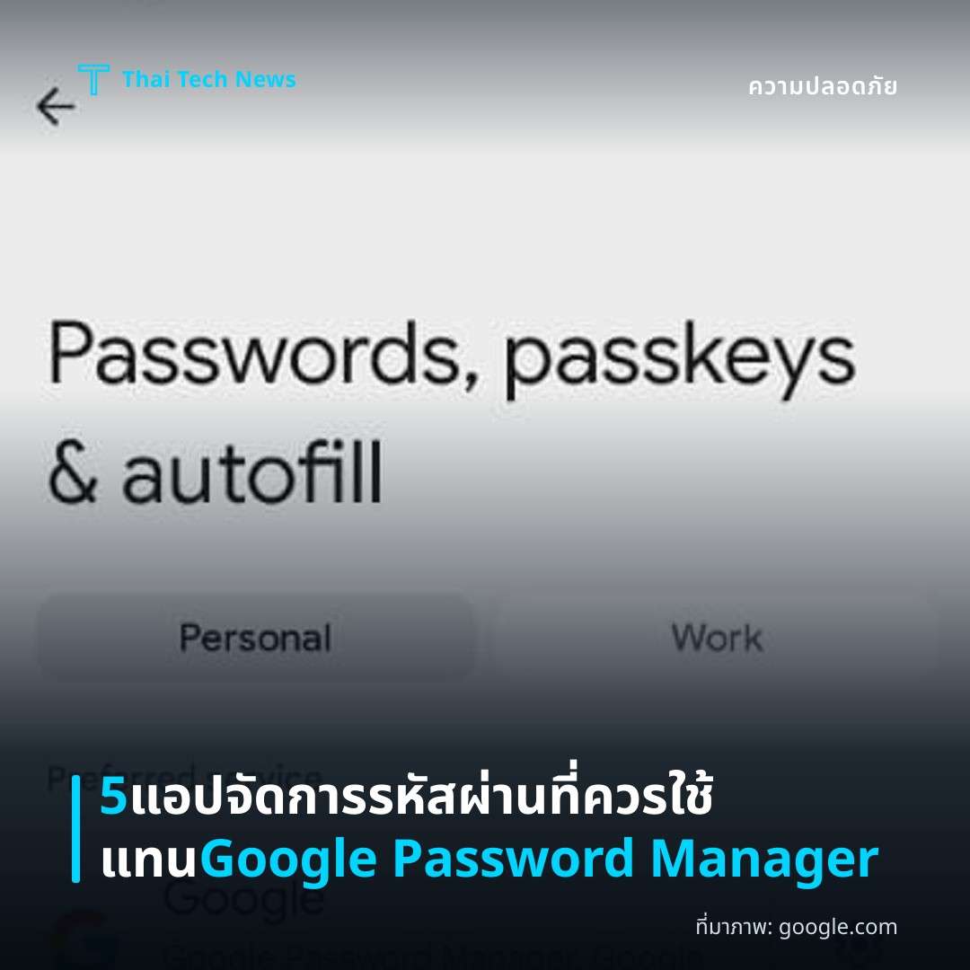 5 แอปจัดการรหัสผ่านที่ควรใช้แทน Google Password Manager