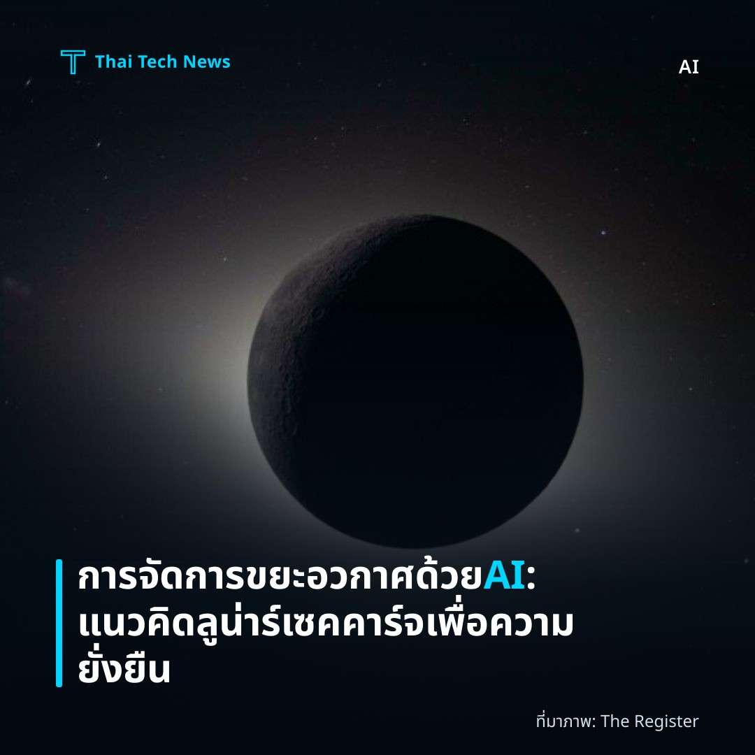 การจัดการขยะอวกาศด้วย AI: แนวคิดลูน่าร์เซคคาร์จเพื่อความยั่งยืน