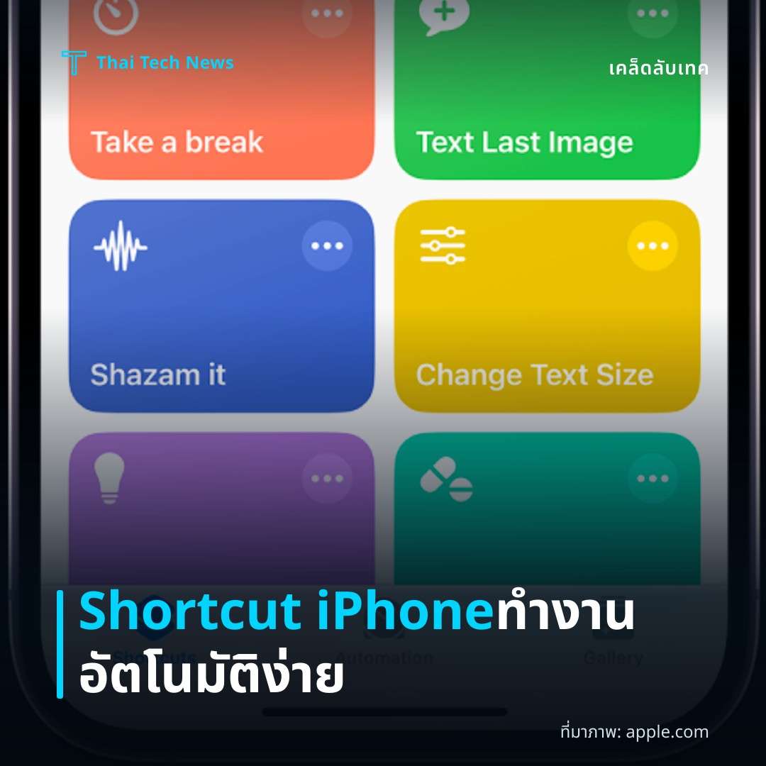วิธีตั้งค่าและใช้ฟีเจอร์ Shortcuts บน iPhone เพื่อทำงานอัตโนมัติหลายขั้นตอนอย่างง่ายดาย