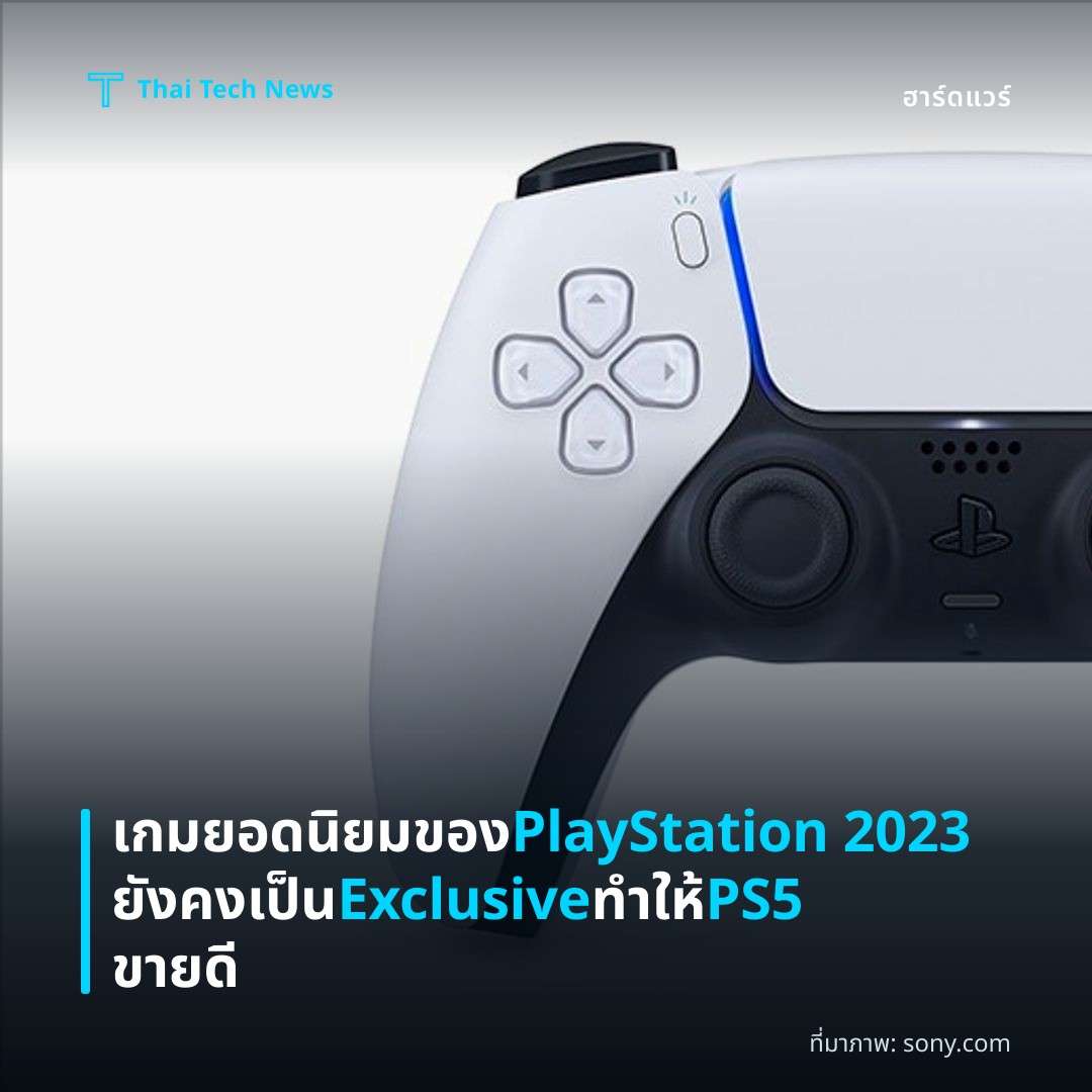 เกมยอดนิยมของ PlayStation 2023 ยังคงเป็น Exclusive ทำให้ PS5 ขายดี