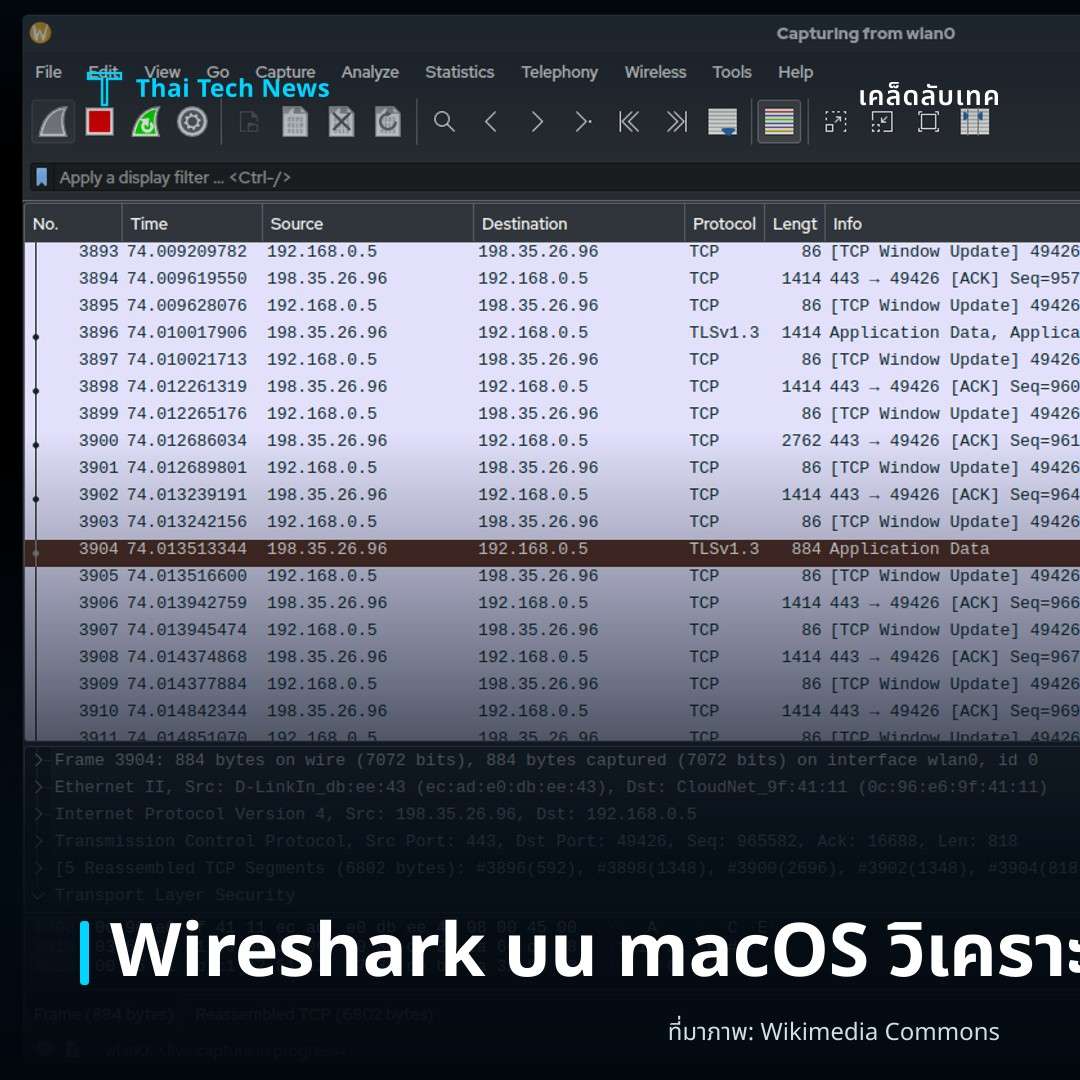 วิธีติดตั้งและใช้งาน Wireshark บน macOS เพื่อวิเคราะห์เครือข่ายอย่างปลอดภัย