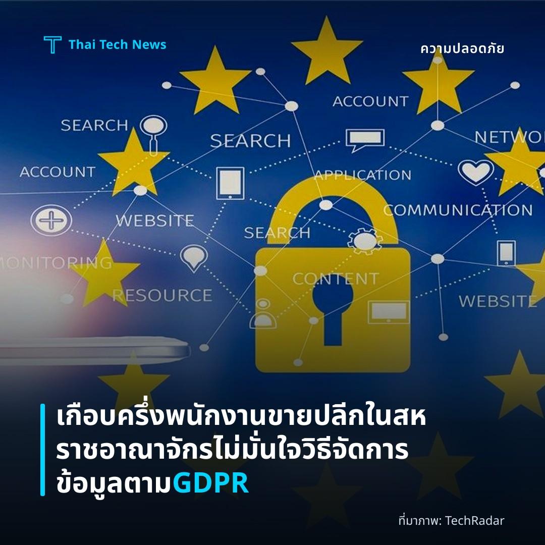 เกือบครึ่งพนักงานขายปลีกในสหราชอาณาจักรไม่มั่นใจวิธีจัดการข้อมูลตาม GDPR