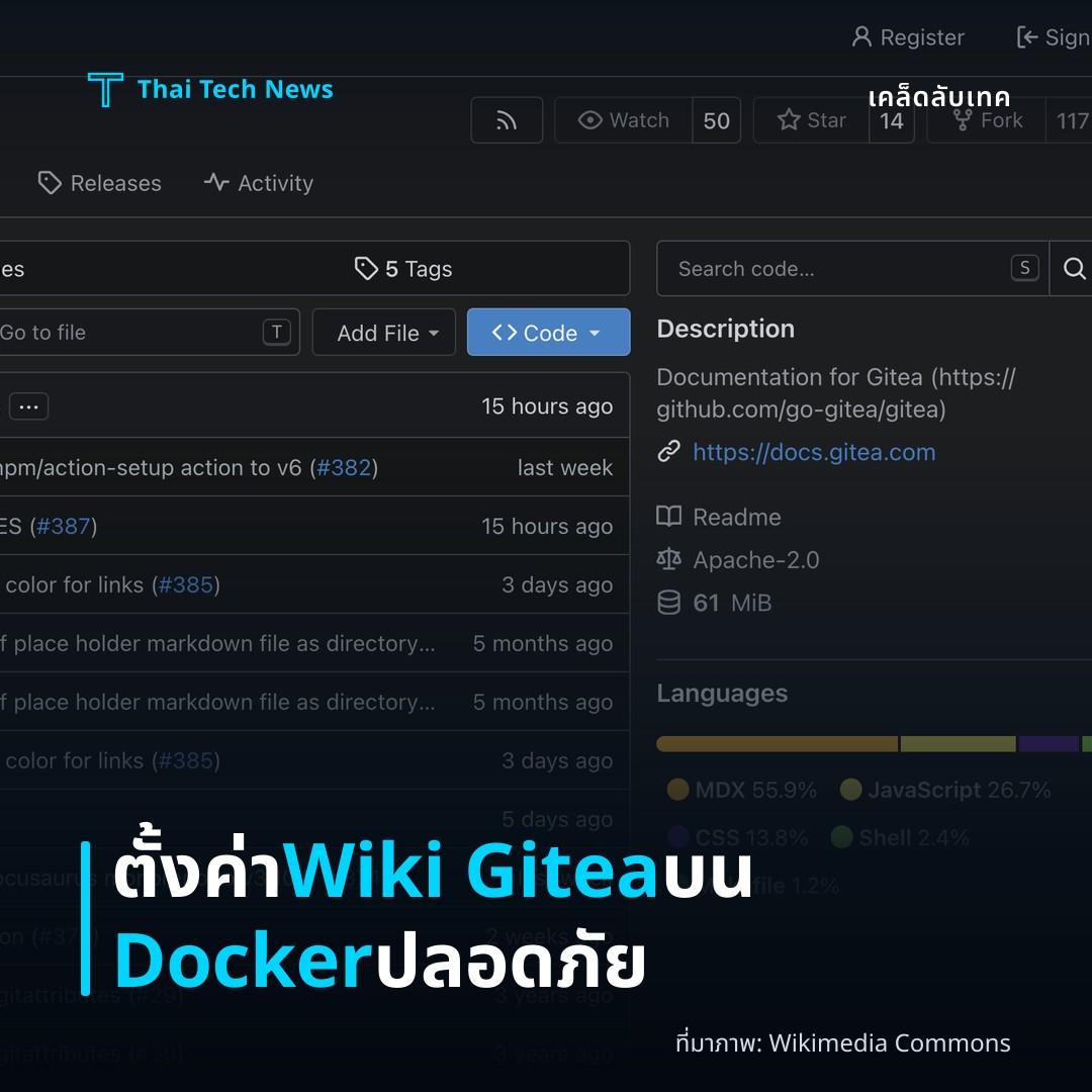 วิธีติดตั้งและกำหนดค่าบริการ Git‑Based Wiki ด้วย Gitea บน Docker Compose อย่างปลอดภัย