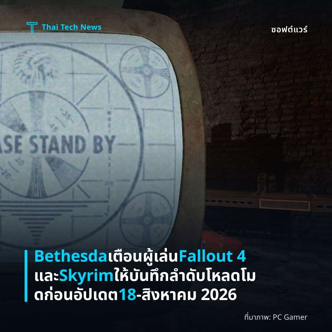 Bethesda เตือนผู้เล่น Fallout 4 และ Skyrim ให้บันทึกลำดับโหลดโมดก่อนอัปเดต 18‑สิงหาคม 2026