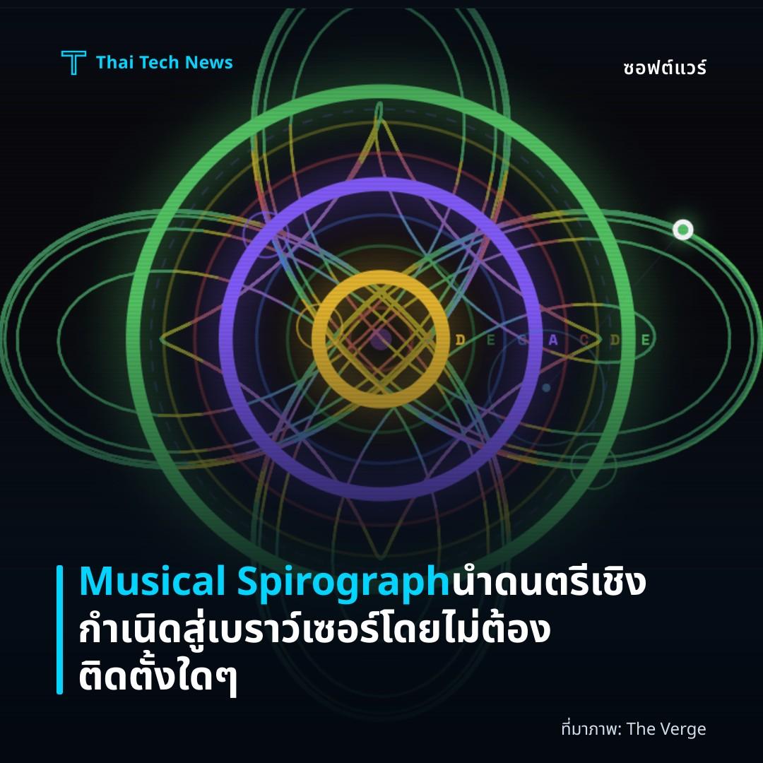 Musical Spirograph นำดนตรีเชิงกำเนิดสู่เบราว์เซอร์โดยไม่ต้องติดตั้งใด ๆ