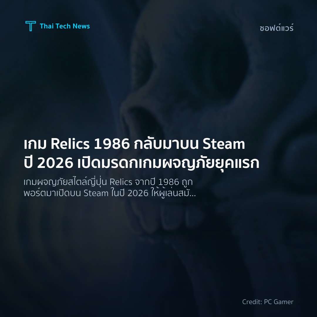เกม Relics 1986 กลับมาบน Steam ปี 2026 เปิดมรดกเกมผจญภัยยุคแรก