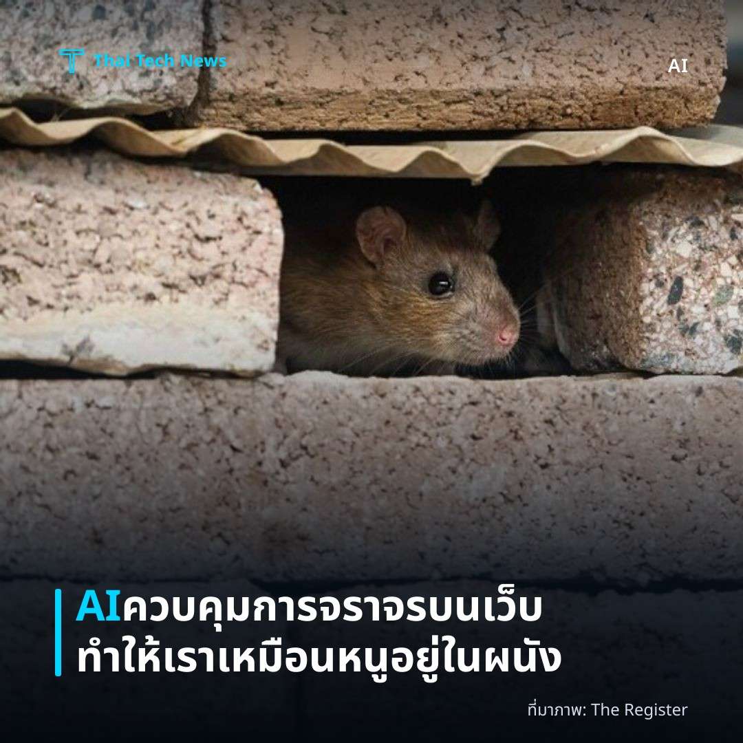 AI ควบคุมการจราจรบนเว็บ ทำให้เราเหมือนหนูอยู่ในผนัง