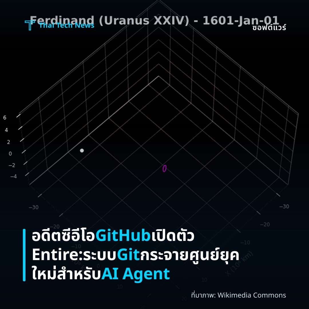 อดีตซีอีโอ GitHub เปิดตัว Entire: ระบบ Git กระจายศูนย์ยุคใหม่สำหรับ AI Agent